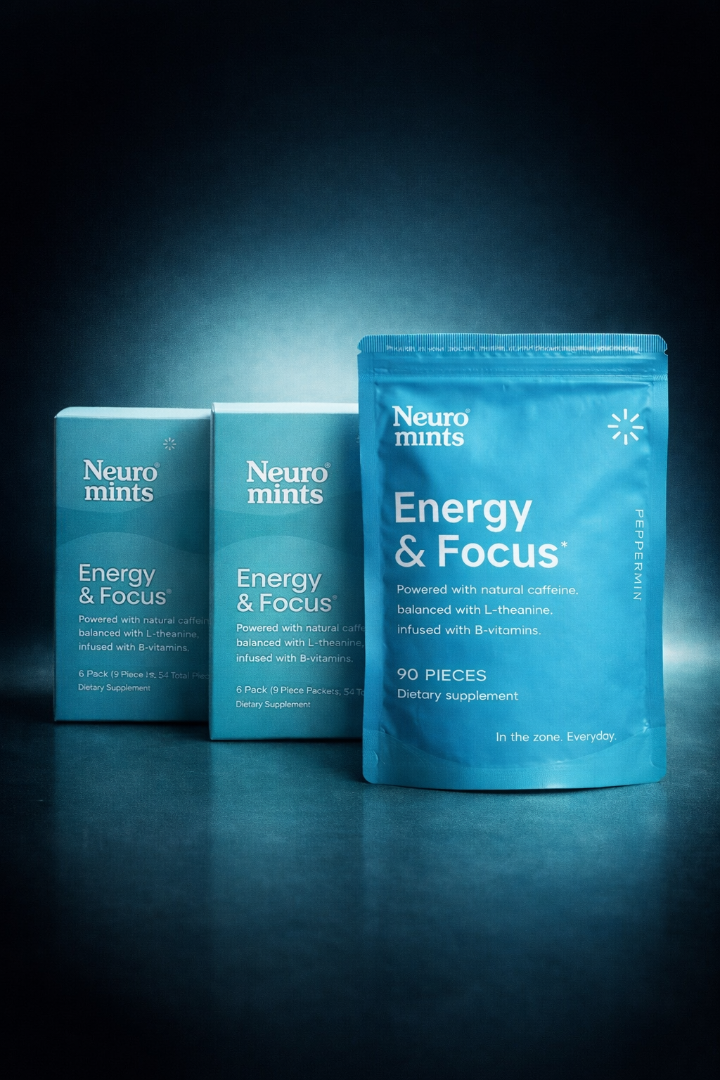 SmartGum – funkcinės mėtinės pastilės su kofeinu (198 vnt)